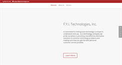 Desktop Screenshot of fyitechnologies.net